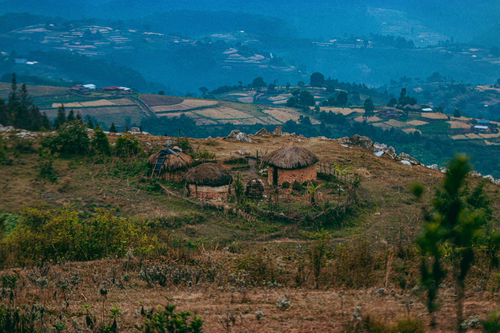 Nkoma massif on the skyline from the Nyakazu Fault area