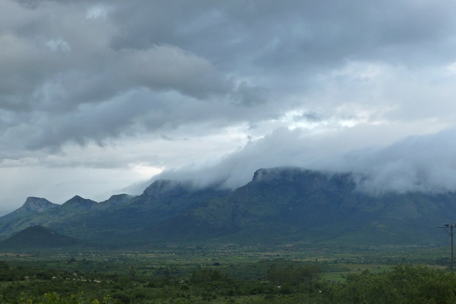 Dramatic clouds over the mountains of the Eastern Highlands in Nyanga, Zimbabwe