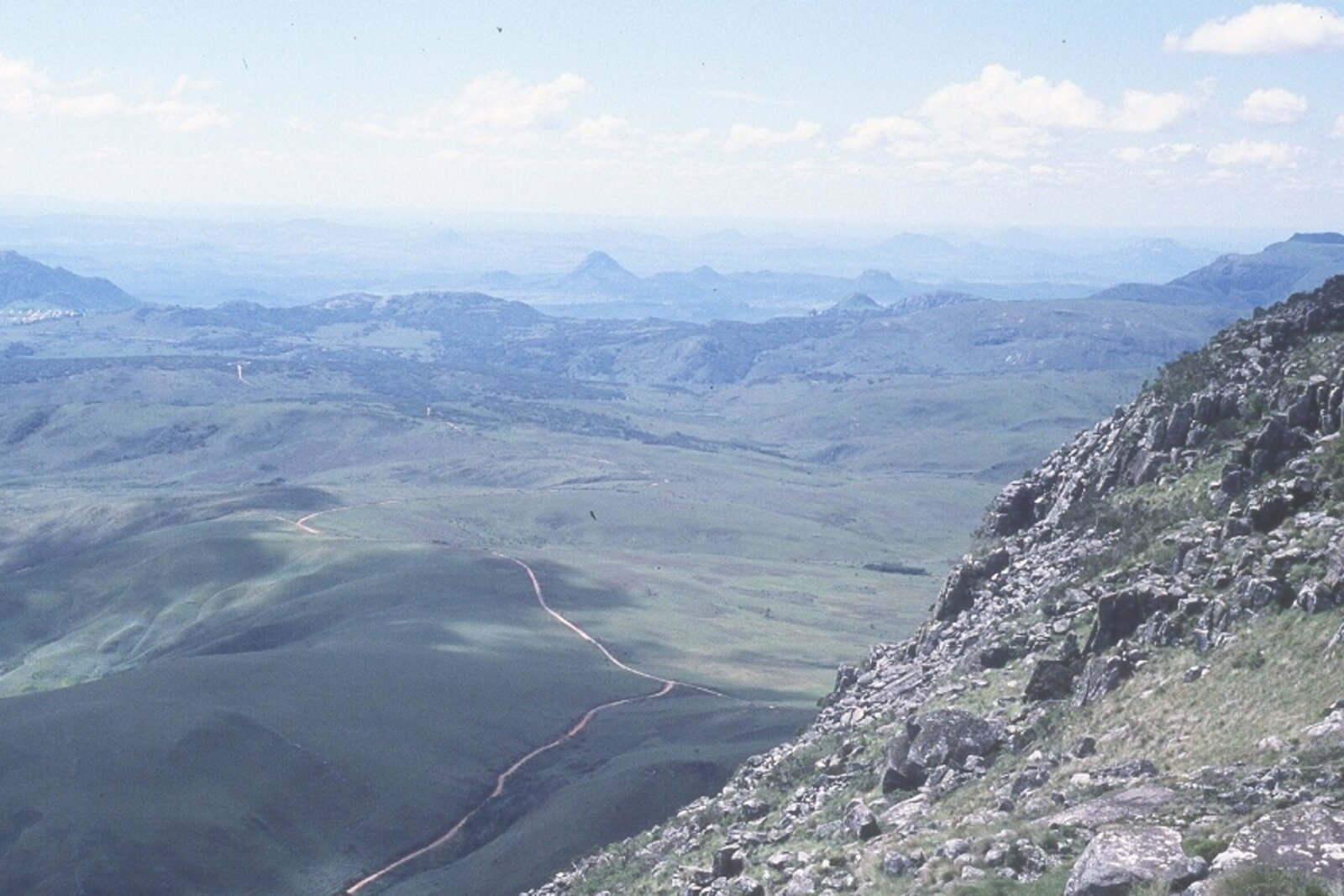 Sweeping view west from Mount Nyangani over Nyanga National Park