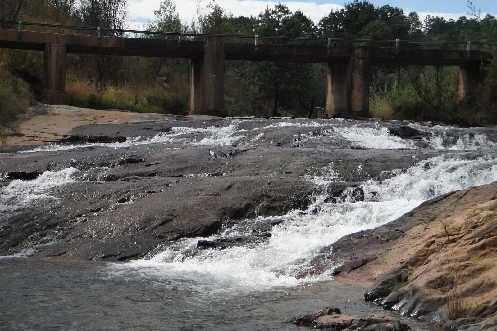 Rapids on the Nyangombe River in Nyanga National Park, Zimbabwe