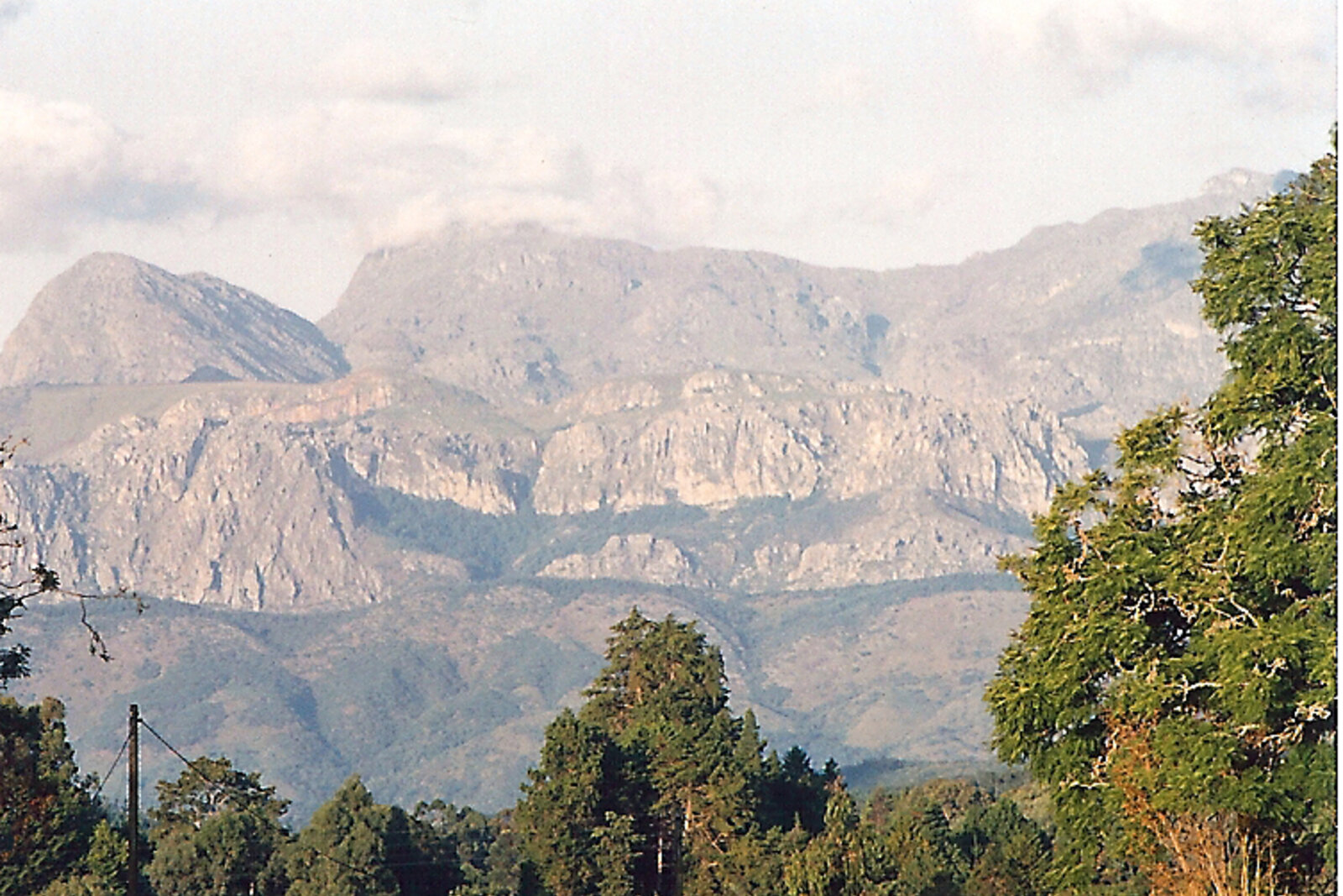 The rugged Eastern Highlands mountains of Zimbabwe near Nyanga