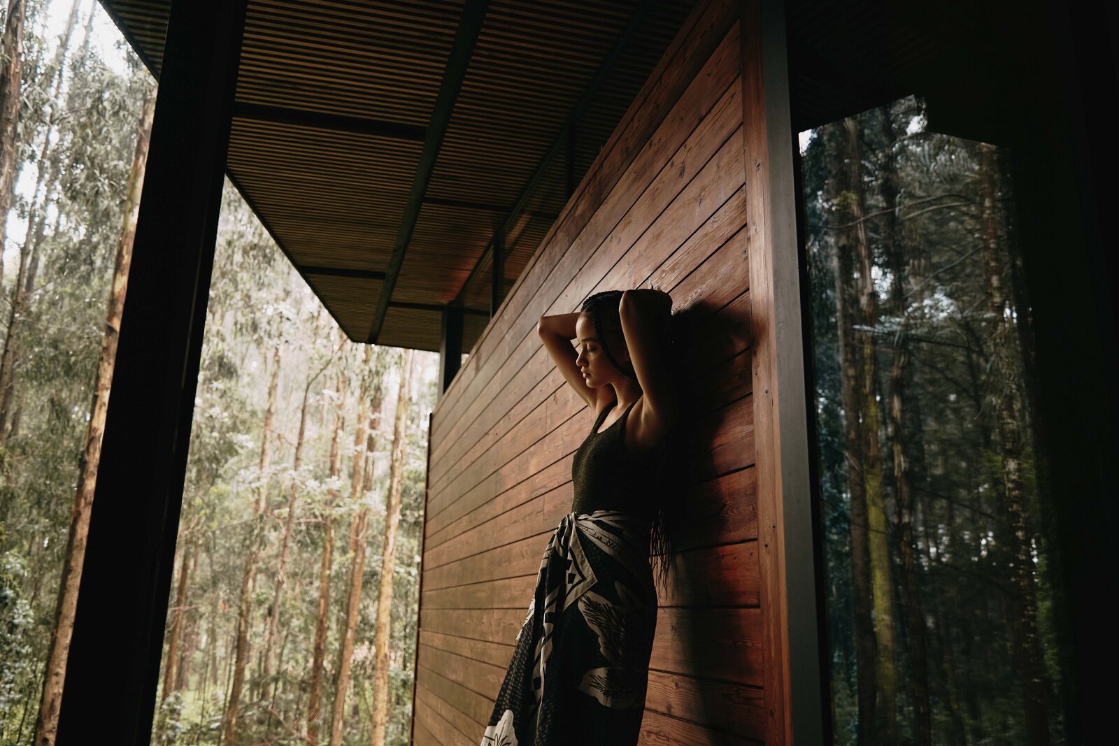 One&Only Gorilla's Nest forest treehouse suites among towering eucalyptus, Rwanda