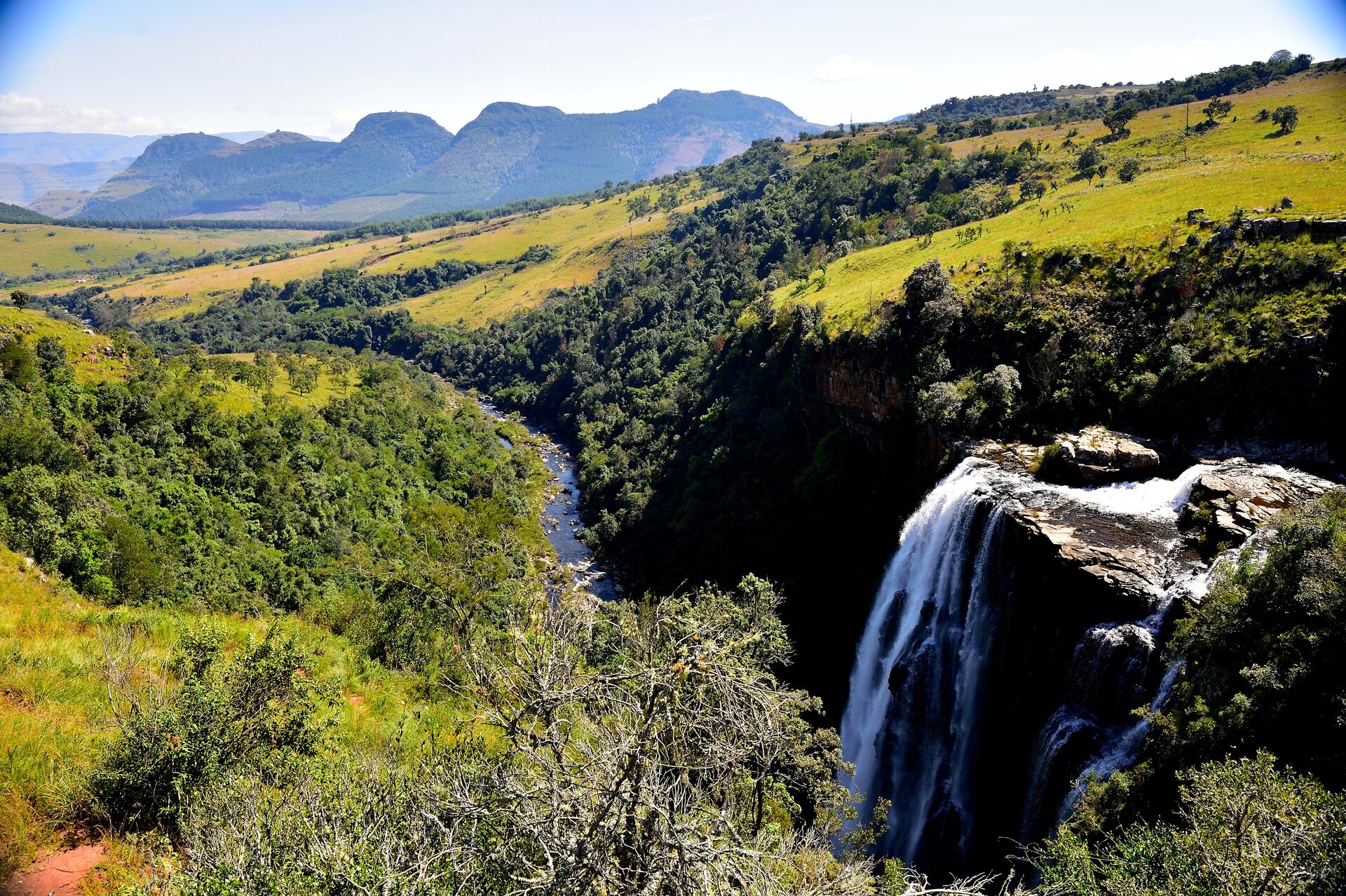 Lisbon Falls cascading down the Mpumalanga escarpment