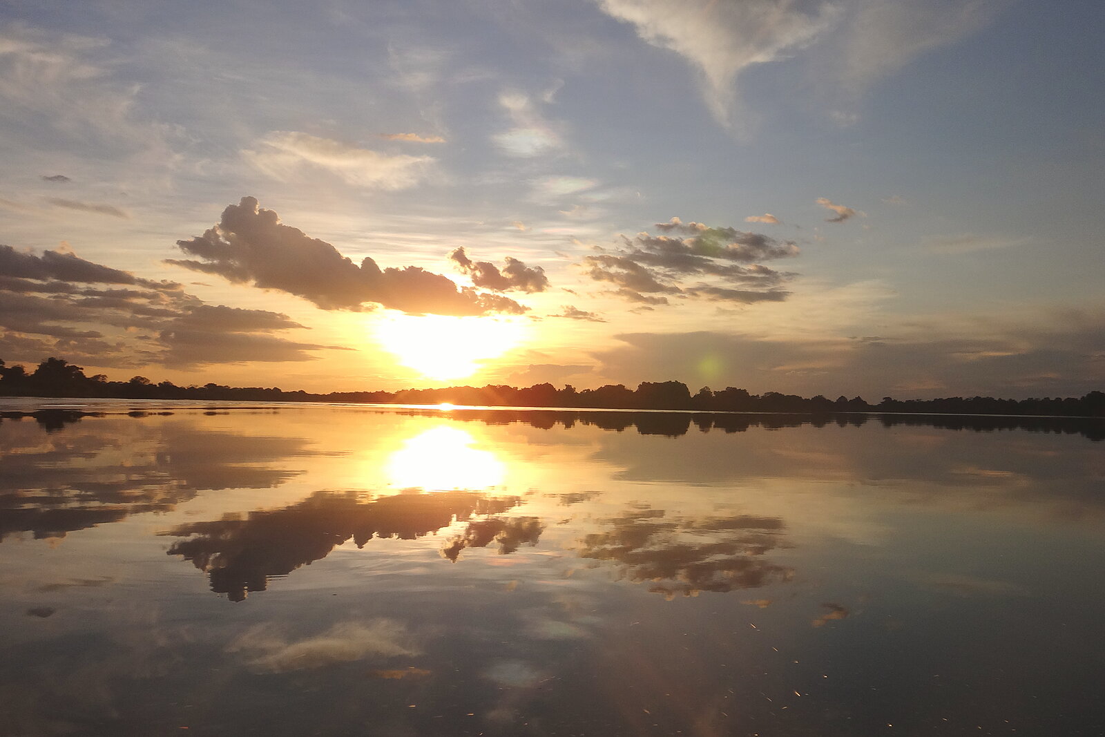Dusk settles on the Zambezi