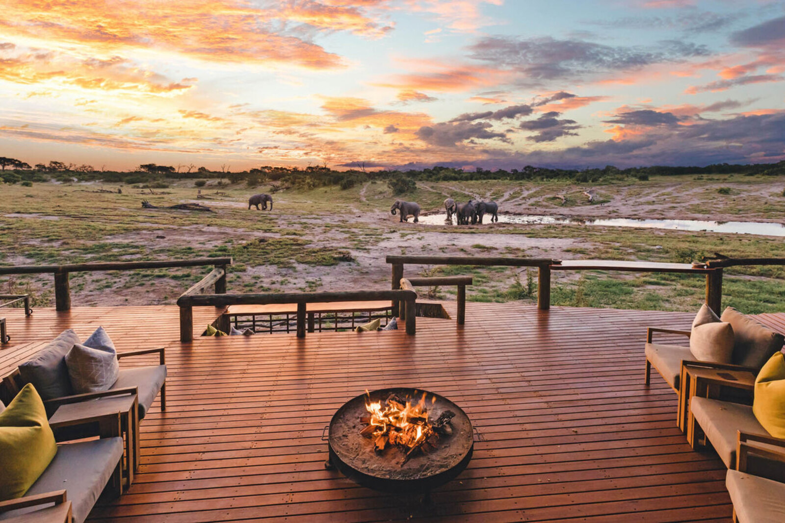 Ghoha Hills Savuti pool overlooking Savute Marsh and ancient hills