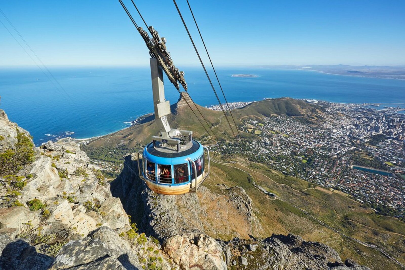 The Cape coastline seen from Table Mountain National Park