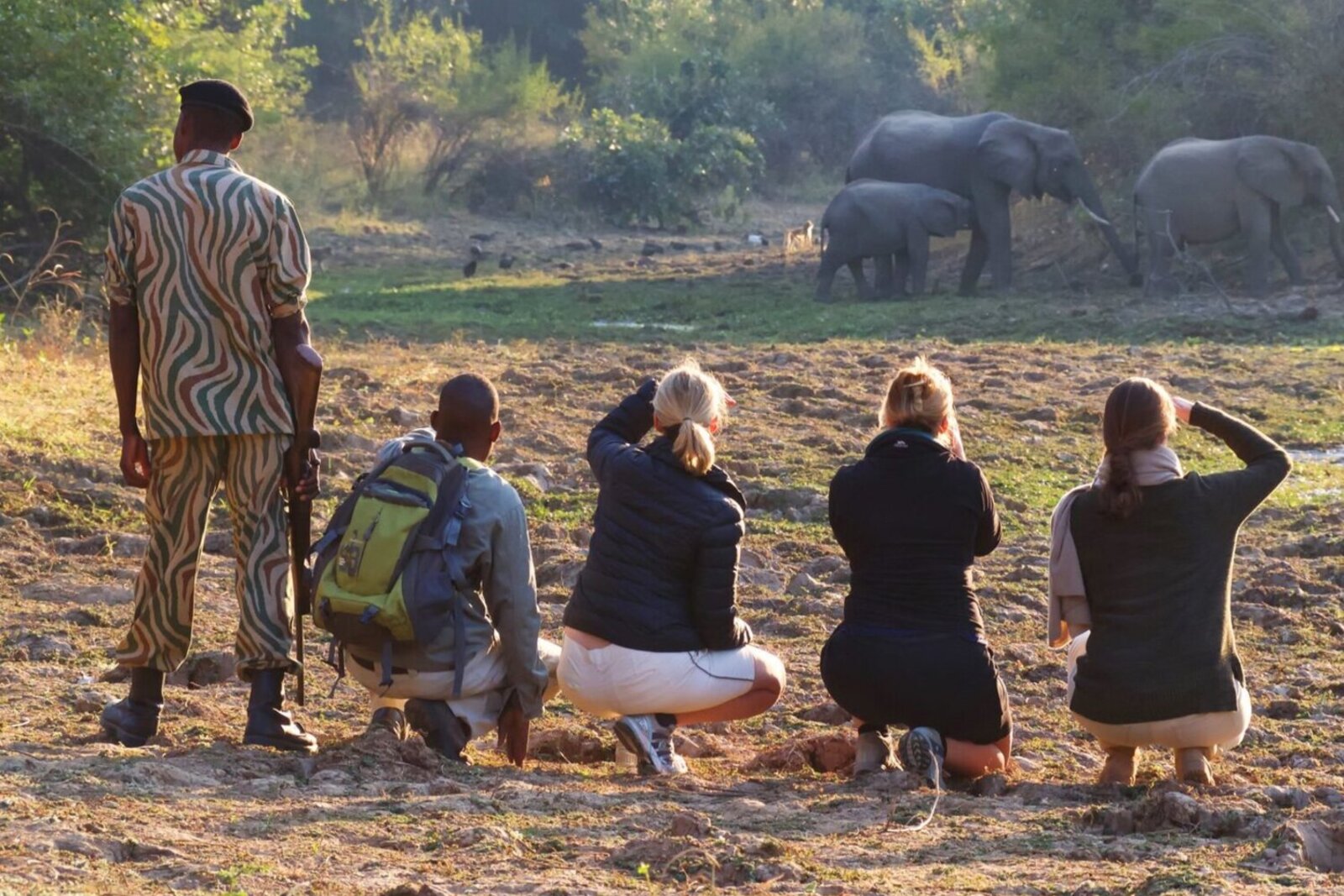 Guided walking safari with an armed guide in South Luangwa
