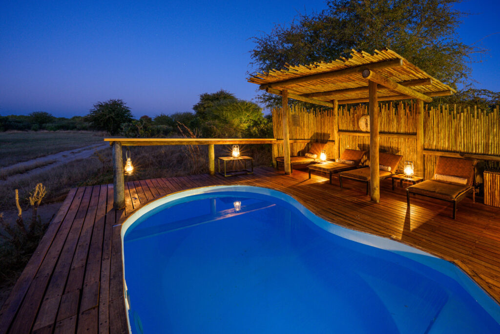 A private plunge-pool suite in the bush