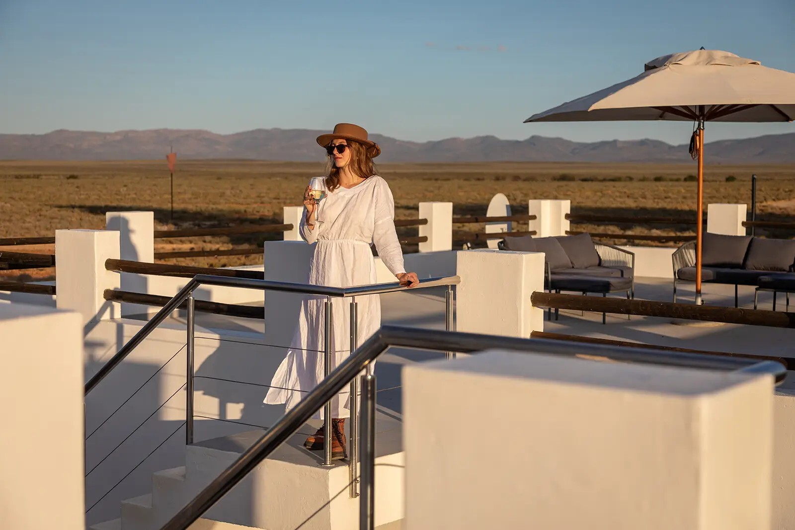 An open game viewer on a Karoo Big Five reserve near Cape Town