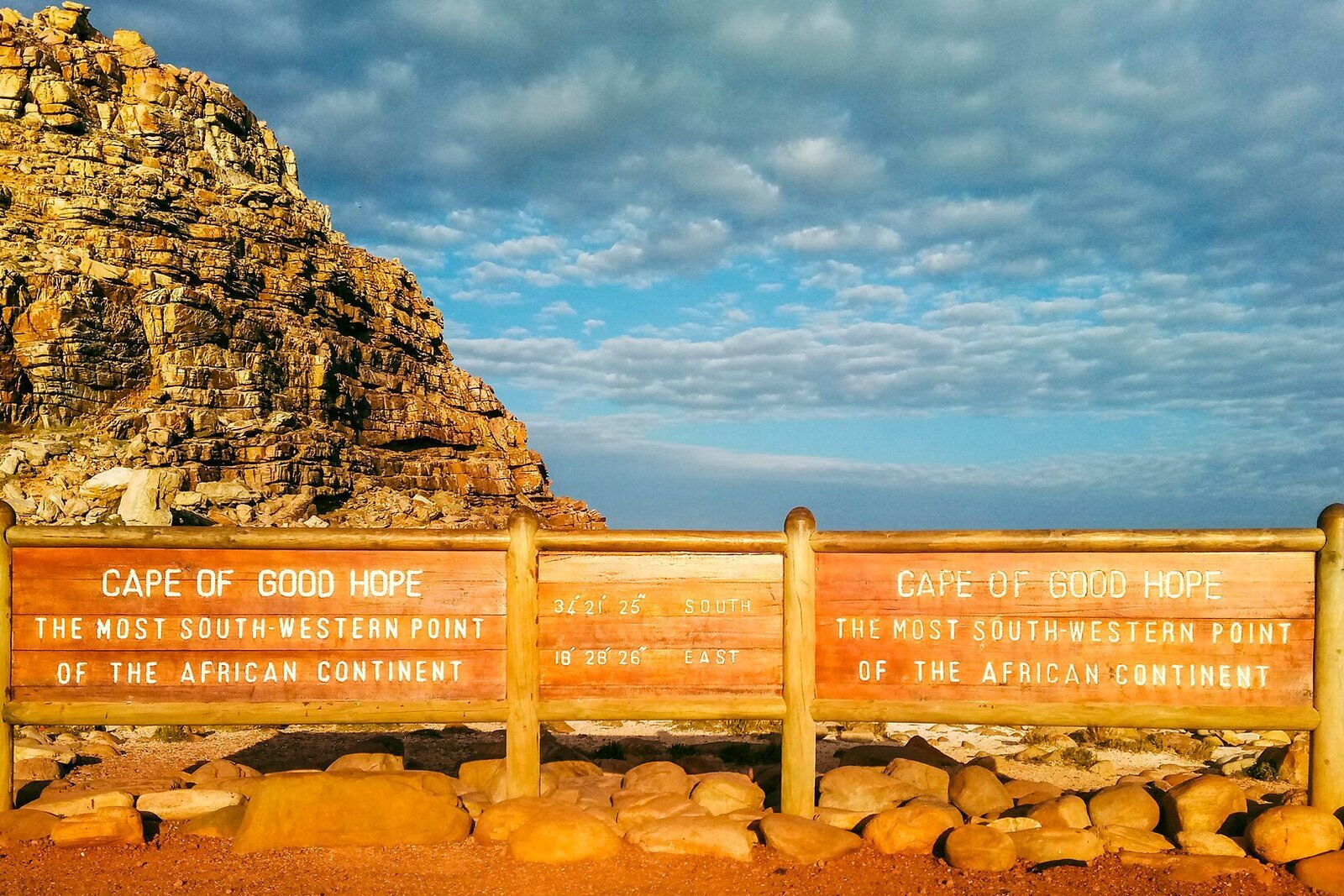 The cliffs and lighthouse of Cape Point