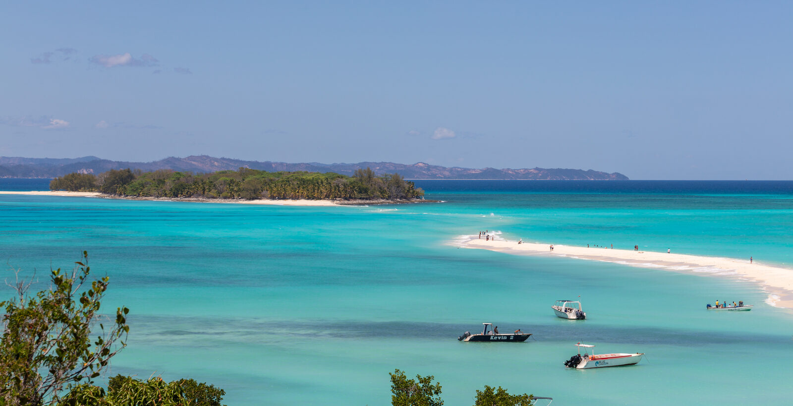 The twin-island sandbar of Nosy Iranja, Madagascar