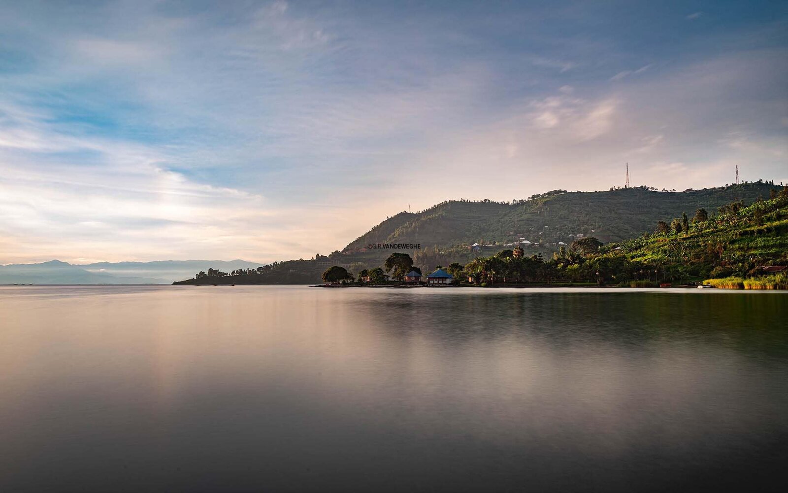 Sunset over Lake Kivu, Rwanda