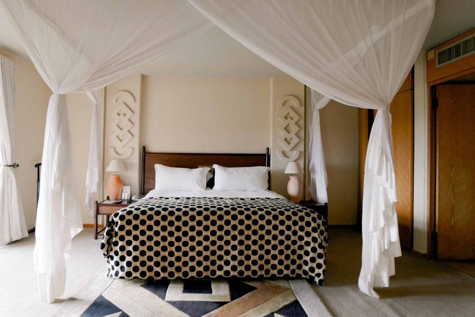 An executive suite at the Elephant Hills resort, Victoria Falls
