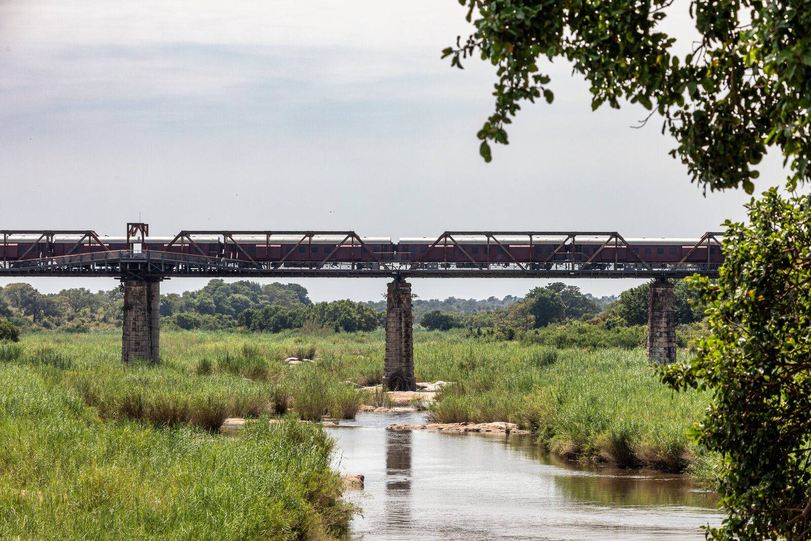 Skukuza rest camp on the Sabie River, Kruger National Park