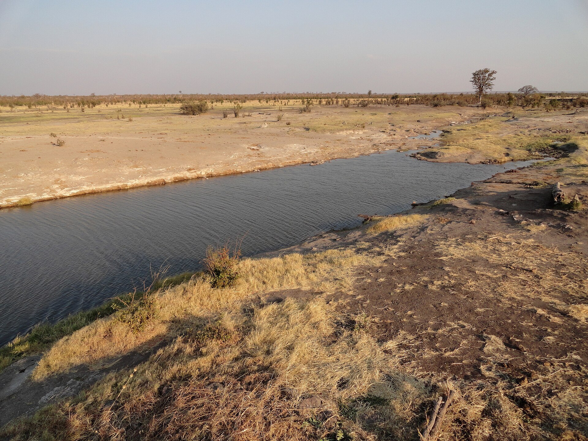 Davison's Camp overlooking the Ngamo waterhole, Hwange