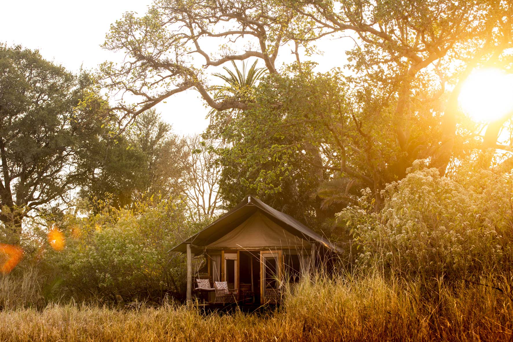 Busanga Bush Camp tented suite, Kafue