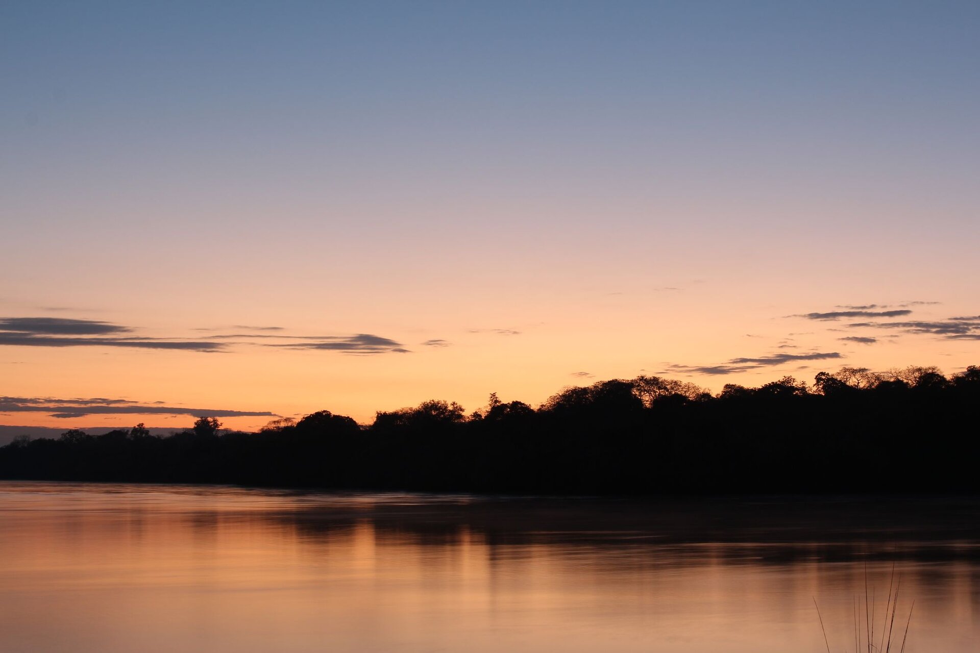 Lufupa River at dawn, Kafue