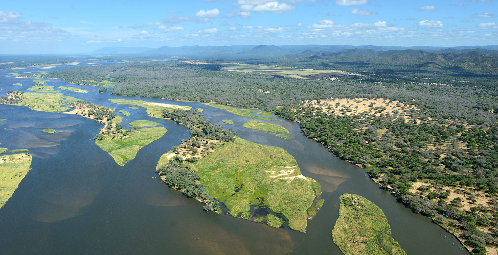 Zambezi escarpment landscape Lower Zambezi