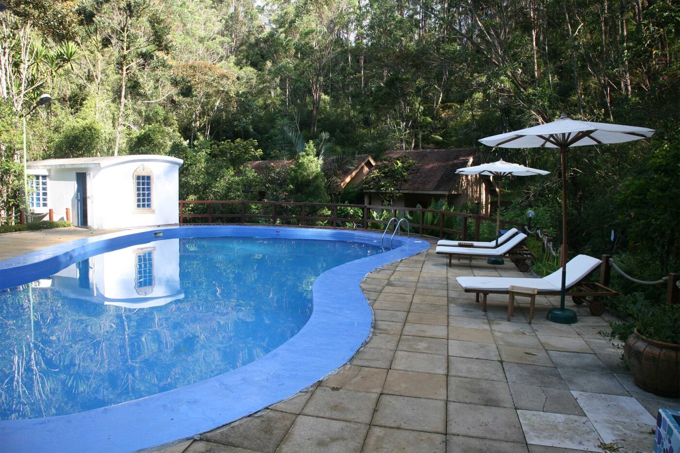Gardens and grounds at Vakona Forest Lodge, Andasibe-Mantadia