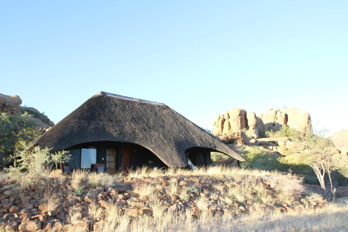 Ai-Aiba – The Rock Painting Lodge among the granite boulders of the Erongo Mountains, Namibia