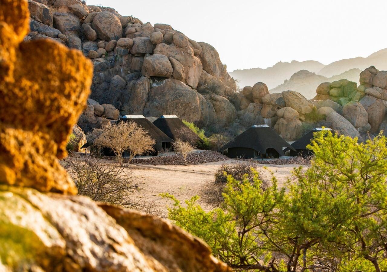 The granite boulder setting surrounding Ai-Aiba Lodge, Erongo
