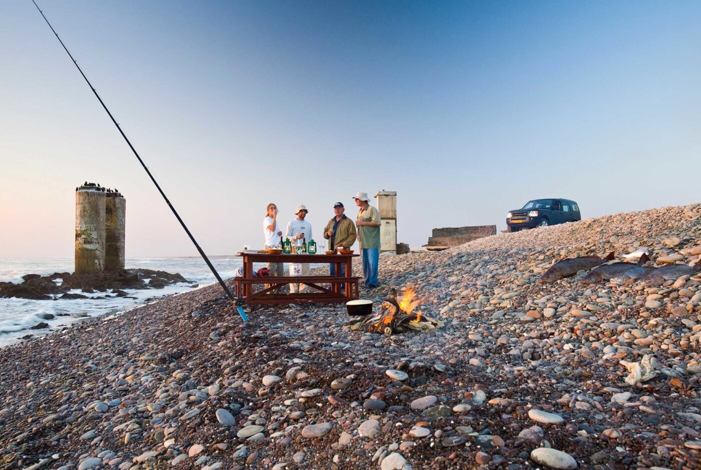 The Atlantic shoreline beside Terrace Bay Rest Camp, Skeleton Coast