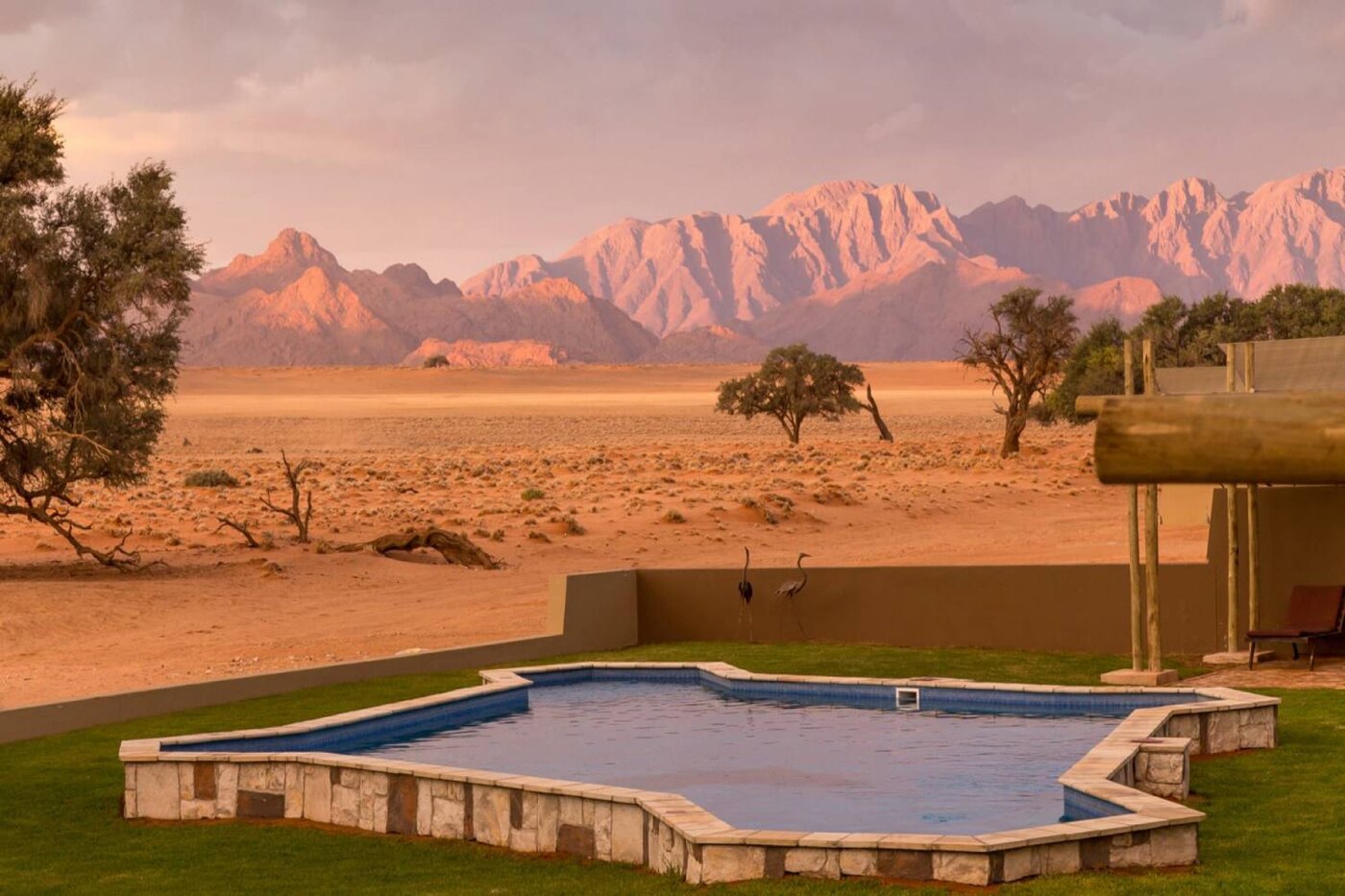 Desert views from Sossusvlei Lodge at Sesriem