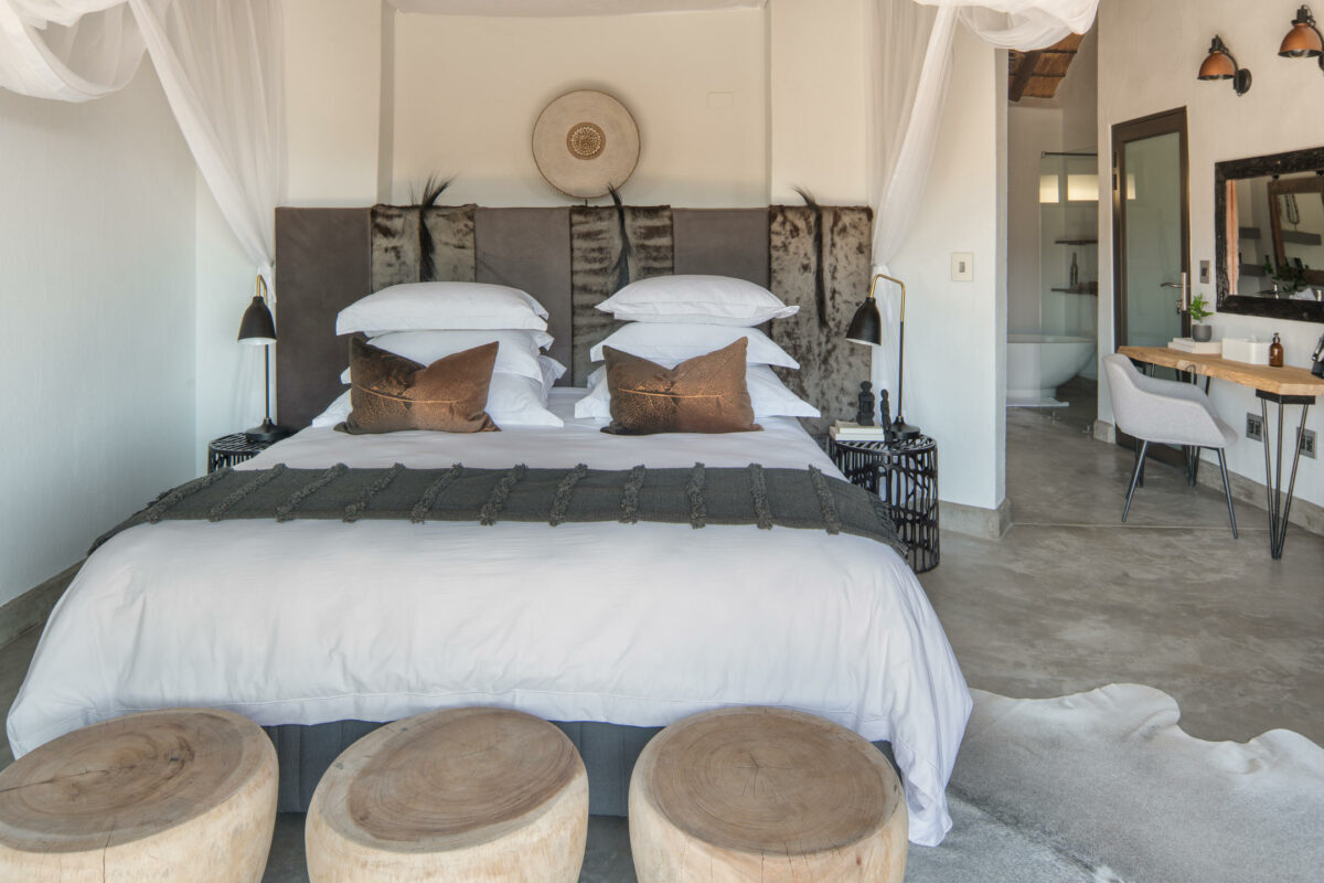 The Royal Madikwe deck overlooking the waterhole