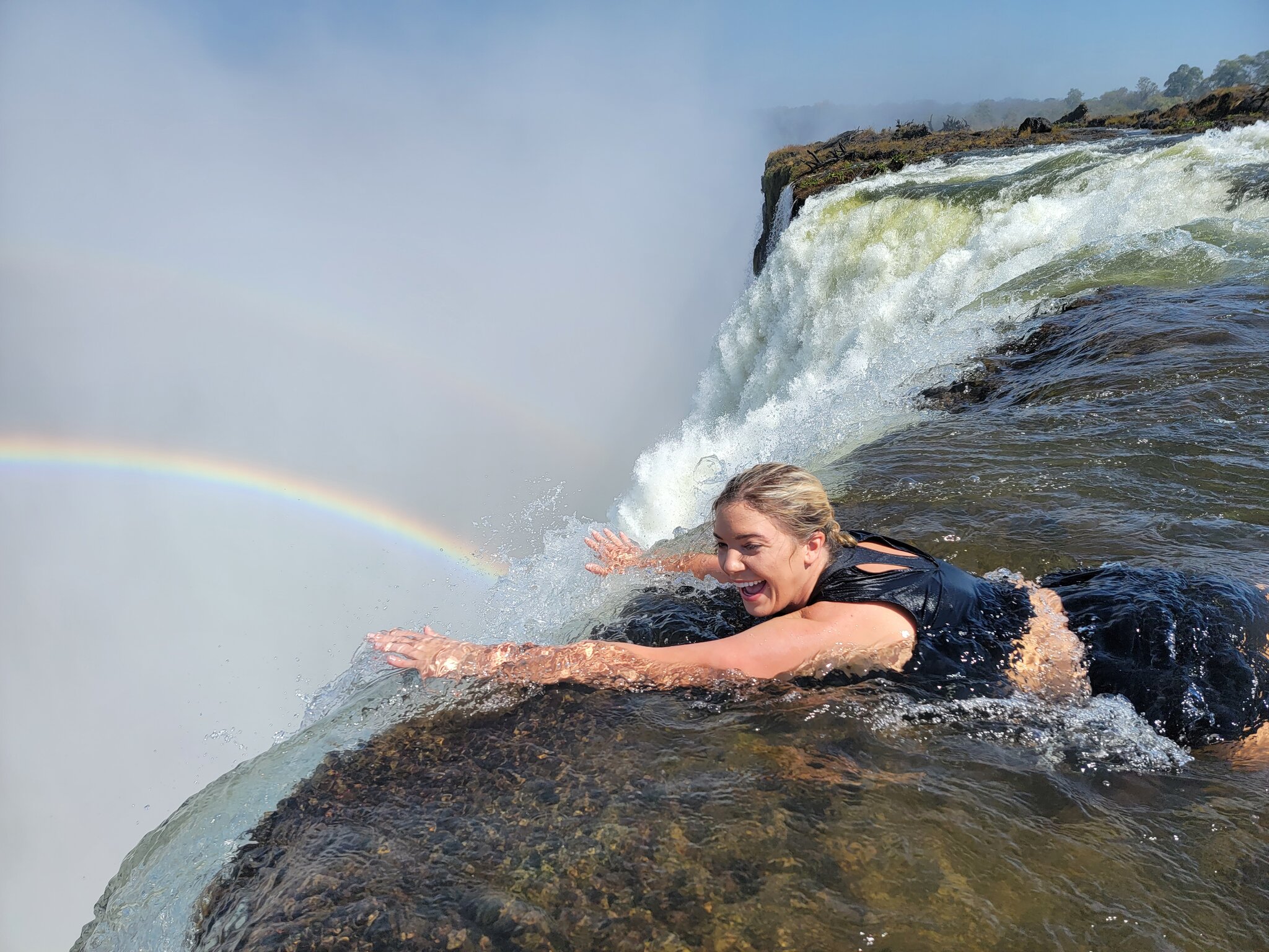 Devil's Pool edge, Victoria Falls Zambia
