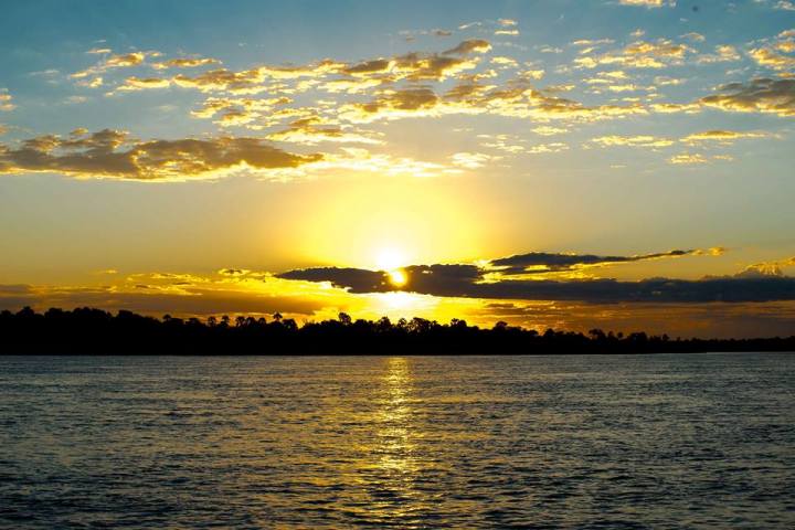 Zambezi sunset cruise, Victoria Falls Zambia