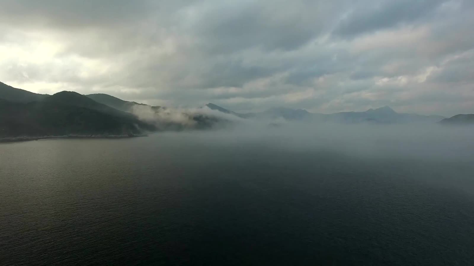 Fog over the rugged Skeleton Coast