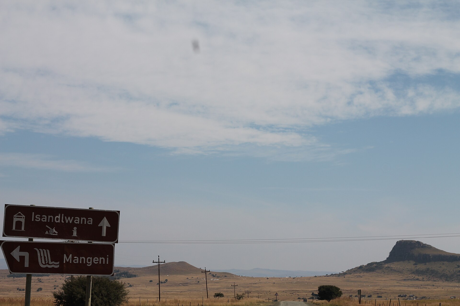Isandlwana battlefield hill in KwaZulu-Natal