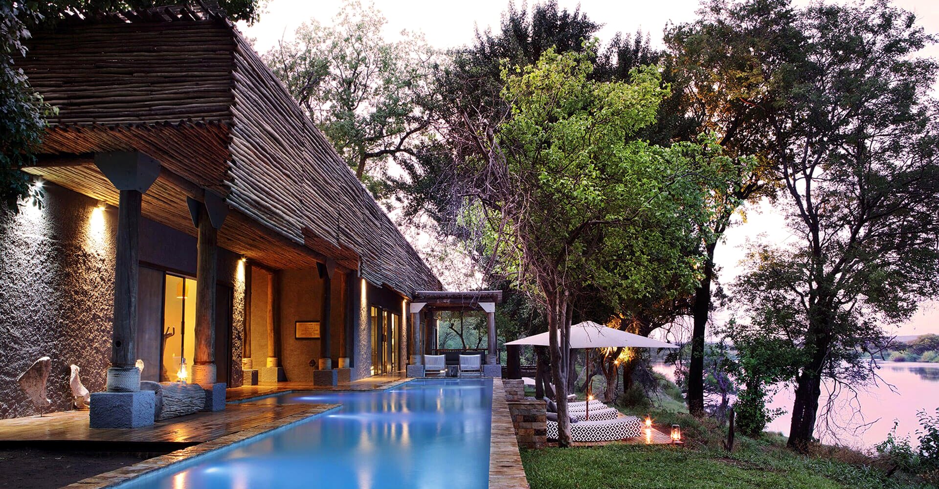 Riverfront suite overlooking the Zambezi at Matetsi Victoria Falls