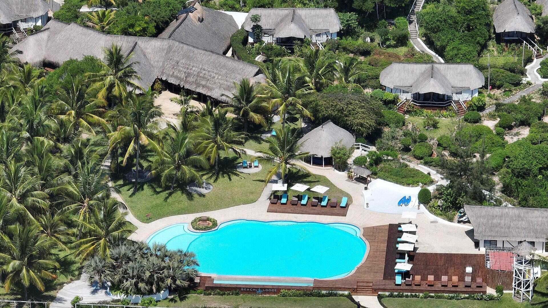 A calm, safe family beach on the warm turquoise coast of Vilanculos, Mozambique