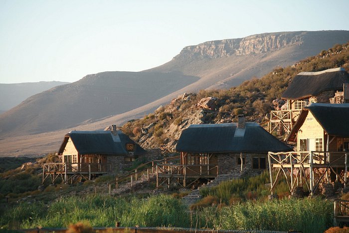 Free-standing luxury cottage on the rocky hillside at Aquila Private Game Reserve