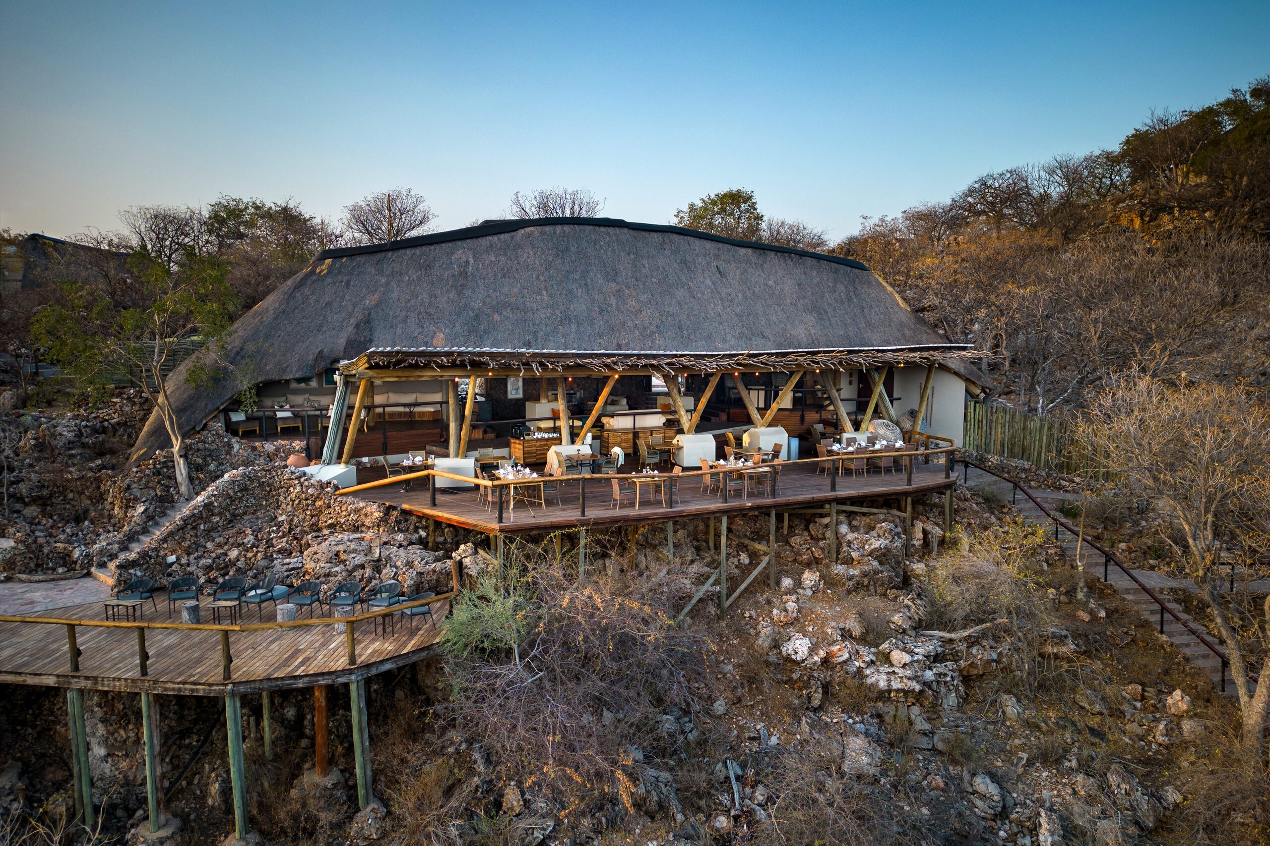 Ongava Tented Camp on the private Ongava Reserve bordering Etosha, Namibia