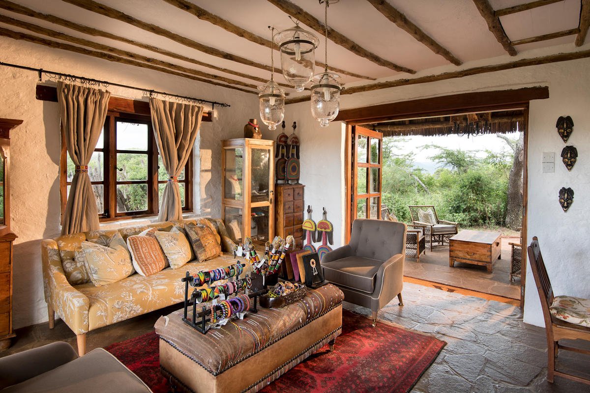 Kleins Camp — lounge and living space