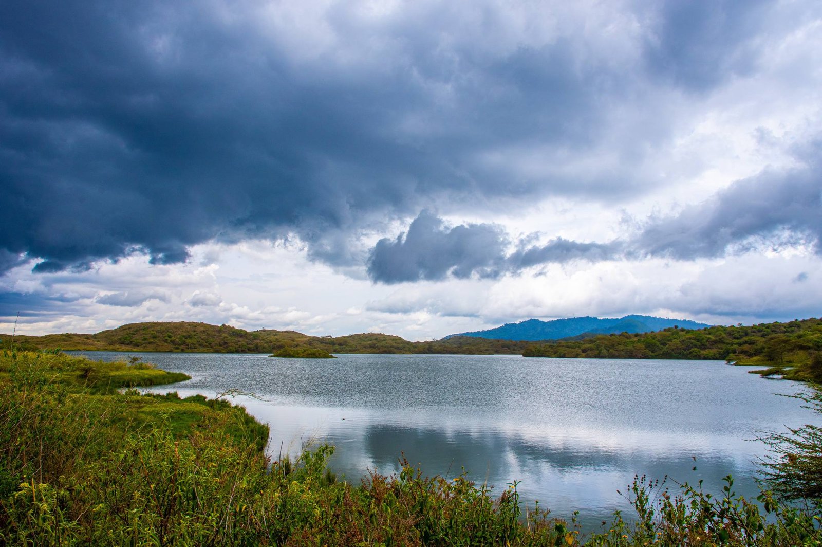 The tranquil waters of the Momella Lakes in Arusha National Park