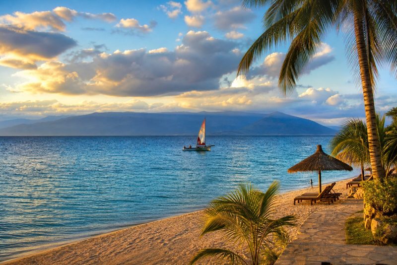 Lake Tanganyika waterfront view from the resort