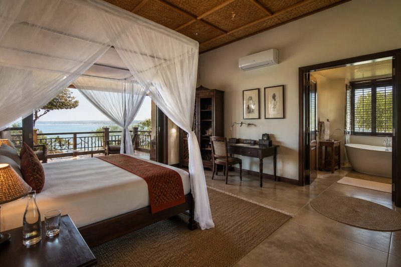Contemporary suite interior at Blue Bay Resort