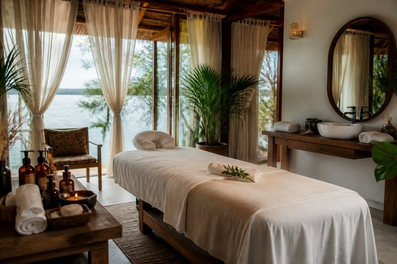 Spa treatment room at Blue Bay Resort