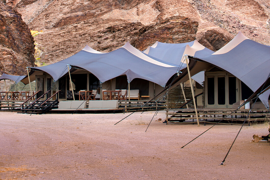 Hoanib Valley Camp — lodge setting in the wild
