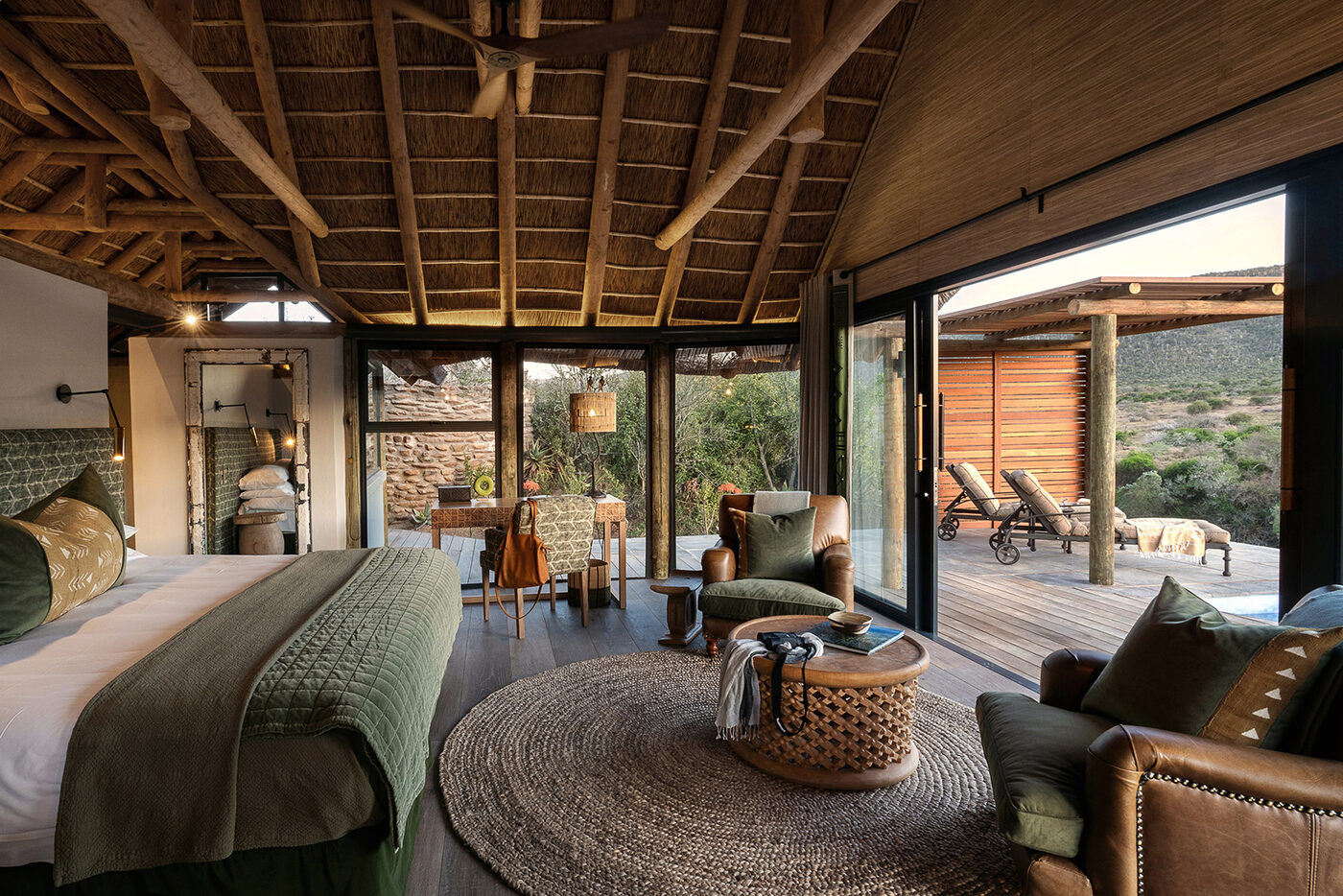 Kwandwe Great Fish River Lodge suite with bush view, Eastern Cape