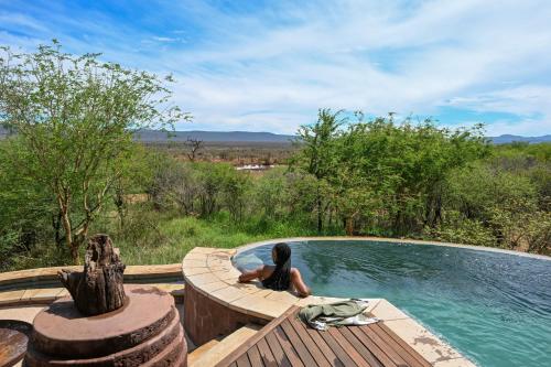 Deck and bush views at Madikwe Safari Lodge