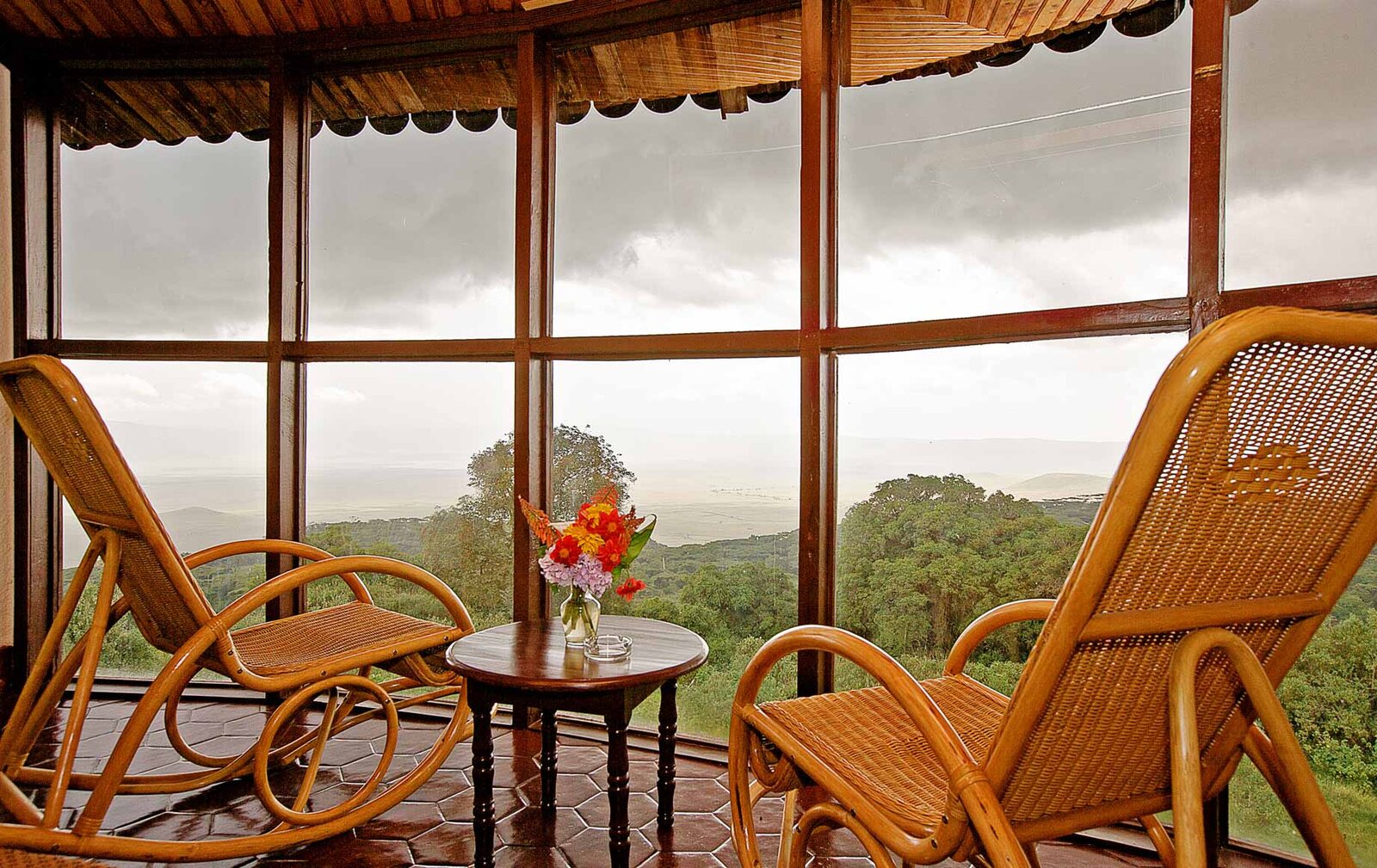 Ngorongoro Sopa Lodge crater floor game drive with rhino