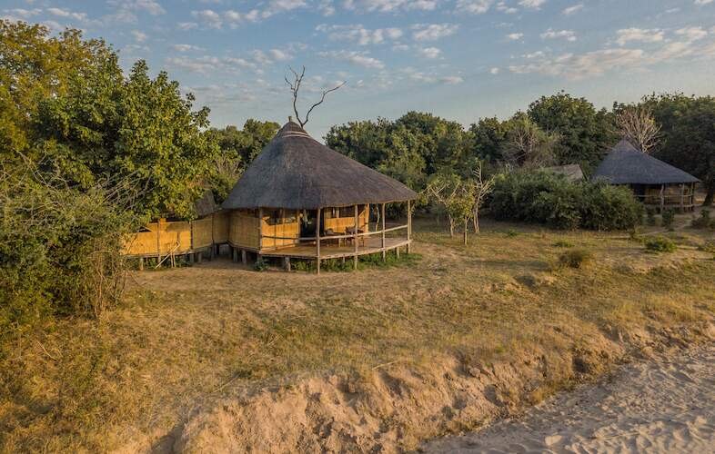Nsolo Bush Camp — plunge pool and lounge area