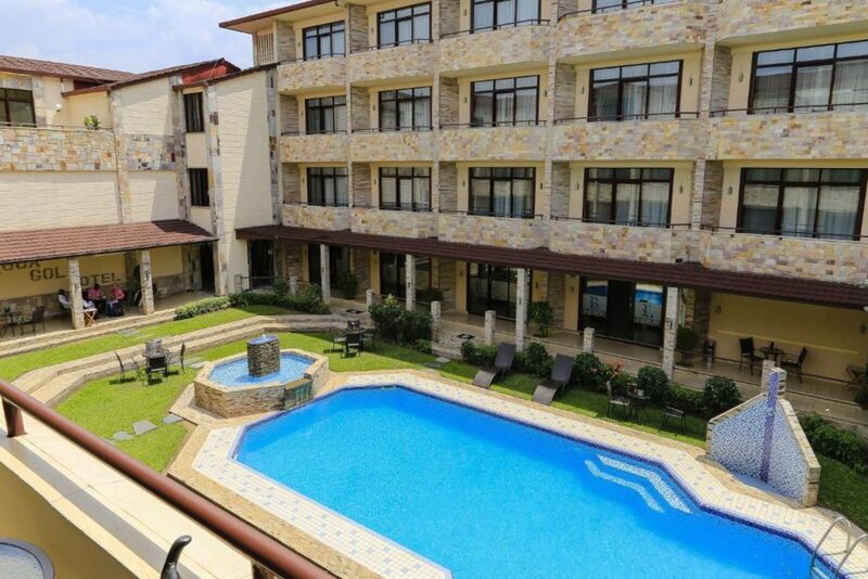 Hotel exterior from the golf course
