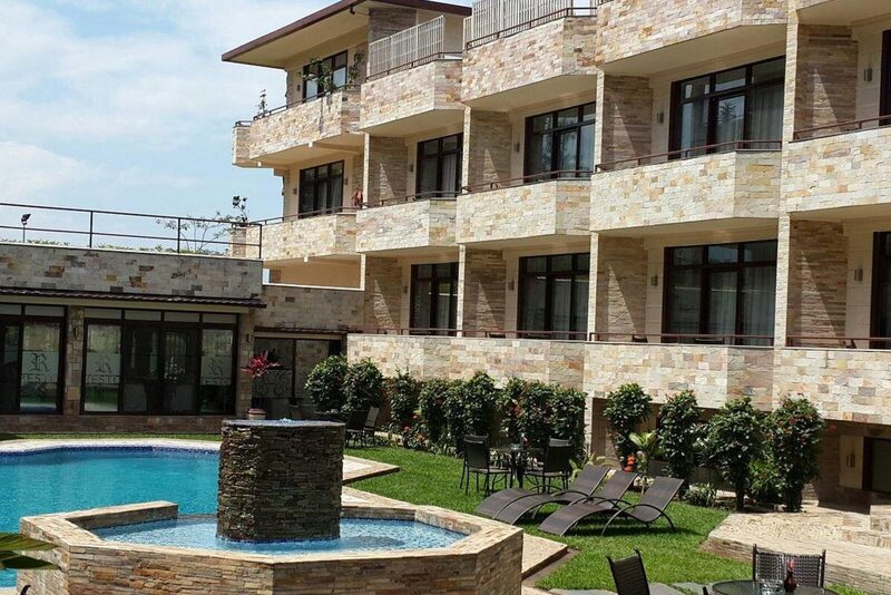 Outdoor swimming pool at Roca Golf Hotel