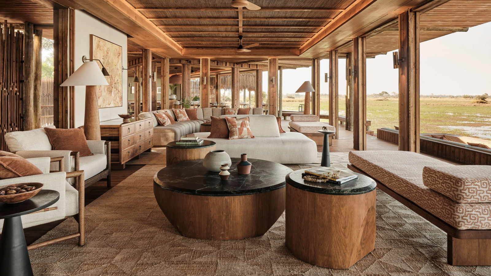 Sanctuary Baines' Camp pool and lounge overlooking the water