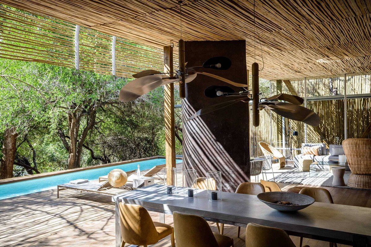 Singita Lebombo — suite interior and private deck